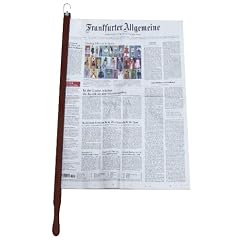 Zeitungshalter Zeitungsstock "Pronto" Nussbaum dunkel max. 60cm Einspannl�nge