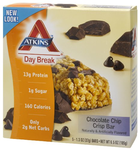 Atkins - Day Break Chocolate Chip Crisp, 5 bar