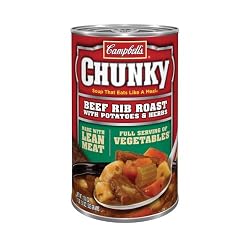 Campbell's Chunky Beef Rib Roast With Potatoes & Herbs, Easy Open, 18.8-Ounce Cans (Pack of 12)