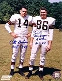 Dante Lavelli & Otto Graham Autographed/Hand Signed Cleveland Browns 8x10 Photo