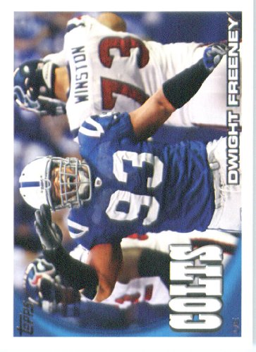 2010 Topps NFL Football Card # 130 Dwight Freeney - Indianapolis Colts - NFL Trading Card in a Protective ScrewDown Case!