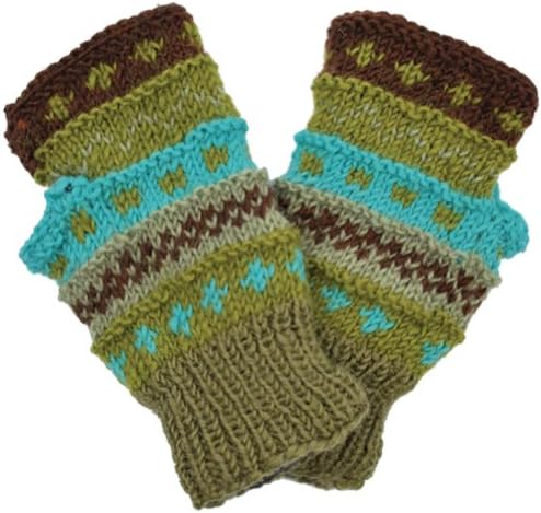 Silly Yogi Multi knit handwarmer (Sage)