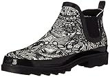 The SAK Women's Rhyme Rain Boot, Black/Amp/White Spirit Desert, 11 M US