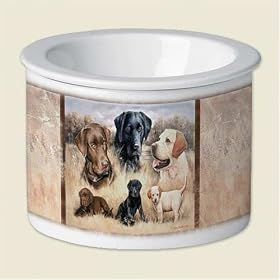 Ceramic Dip Chiller With Labrador Retrievers by Highland Graphics