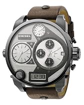 DIESEL DIGITAL AND ANALOG LEATHER BAND MENS WATCH - DZ7126