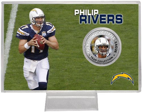 Highland Mint NFL San Diego Chargers Philip Rivers Silver Coin Card