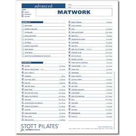 Click here to buy Stott Pilates Advanced Matwork Client Workout Sheets.