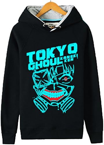 Tokyo Ghoul Anime Costume Kaneki Ken Blue Light Hoodie, Asian Size, Two Colors
