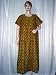 Caftans for Indian Womens Cotton Printed Dark Goldenrod Evening Dress