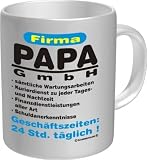 Produkt-Bild: Rahmenlos&reg; Kaffeebecher - Firma Papa GmbH - Fun Tasse Vatertag Geschenk