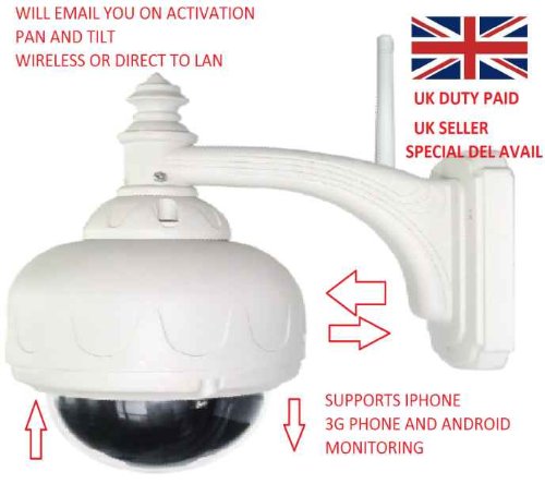 Wireless Cctv Camera Outdoor Wifi Ip Ptz Pan/tilt X3 Zoom Cctv Monitor Via Your Iphone /andriod Phone Or Android Tv Box You Can Record Via Your Pc Recorded Delivery Service And Free Silly Bands Gift And Free Configuation Video Access To Help You Set Up Or