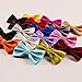 Men's Solid Formal Banded Bow Ties (Champagne)