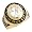 14k Gold april CZ Birthstone 2012 Graduation Mens Ring