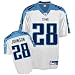 Chris Johnson Jersey: Reebok White Replica #28 Tennessee Titans Jersey - Small