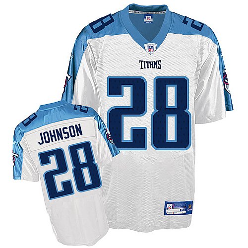 Reebok Tennessee Titans Chris Johnson Replica White Jersey XX Large