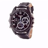 Original eyeCam spritzwassergeschützte Video und Foto Uhr FULL HD / verstecke Kamera / Hidden Camera Cam Watch waterproof mit 8GB INTERNEM Speicher, 3 MP, Auflösung