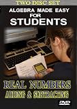 Algebra 1 Made Easy for Students: Adding & Subtracting Real Numbers (2 Disc Set)