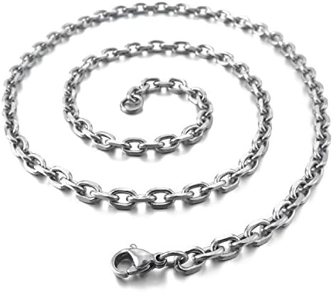 Men's Stainless Steel Pendant Necklace Silver Lion Punk -With 23 Inch Chain