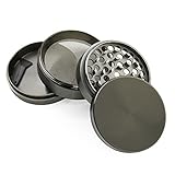 ChefLand Zinc Crusher 2.5 Inch 4 Piece Tobacco Spice Herb Grinder