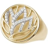 14K Yellow Gold Diamond Gent's or Lady's Ring - 0.25 Ct.