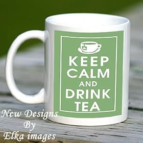 KEEP CALM DRINK TEA, MUG, CUP, GIFT, DRINKER, OFFICE, FAMILY, FRIENDS, NEW, UNIQUE, DESIGN,