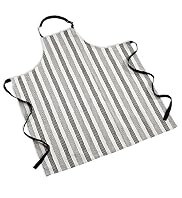 Neutral Striped Kitchen Apron