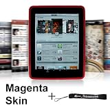 Premium Magenta Soft Silicone Gel Skin Cover Case for Apple iPad WiFi / 3G 16GB 32GB 64GB + Includes a 4-inch eBigValue (TM) Determination Hand Strap