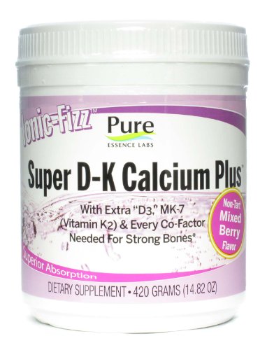 Pure Essence Labs - Ionic-Fizz Super D-K Calcium Plus Mixed Berry Flavor - 14.82 oz.