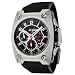 Wyler Geneve Men's 100.4.00.BB1.RBA Code R Collection Automatic Chronograph Black Rubber Watch