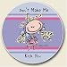 Kitchen & Housewares : Don't make me kick you absorbent AUTO COASTER car NEW