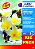 papier Avery Zweckform BIG PACK Photopapier für Inkjet Drucker DIN A4 2x20 Blatt 40 Blatt weiss hochglänzend 270 g/m² 51OYT5Uf06L. SL160 papier