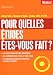 Pour quelles �tudes �tes-vous fait ?