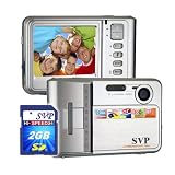 SVP NEW 9MP Silver Digital Camera+ Video Recorder+8X Zoom~ UltraSlim (2GB Included)