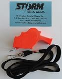 Storm Safety Whistle with Breakaway Lanyard
