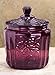 Miles Kimball Amethyst Depression Style Glass Biscuit Jar
