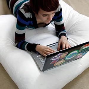 Large Dorm Floor Cushion Pillow - 24 x 24 - 6 Inch Deep