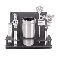 Oggi Pro Stainless-Steel 10-Piece Cocktail Shaker and Bar Tool Set