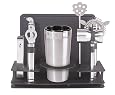 Oggi Pro Stainless-Steel 10-Piece Cocktail Shaker and Bar Tool Set