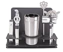 Oggi Pro Stainless-Steel 10-Piece Cocktail Shaker and Bar Tool Set
