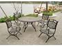 Cast Aluminum Round Patio Table 5 pc Set