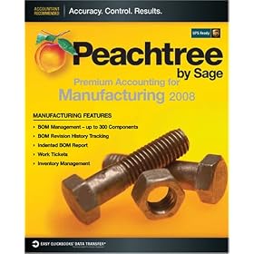 Peachtree Premium Accounting for Manufacturing 2008 by Peachtree Software