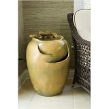 Alfresco Home 72-0104 Lotus Fountain -Large with Pump