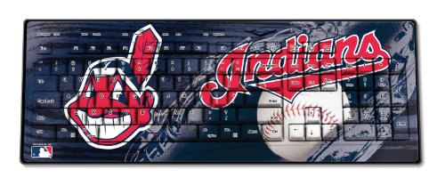 MLB Cleveland Indians Keyscaper Wireless USB Keyboard