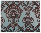 livingwalls 554925 Vliestapete Flock Trend Neo Barock hi Millimeterelblau braun