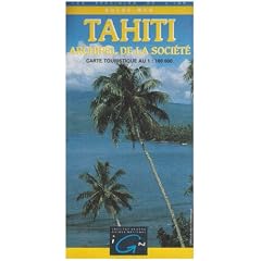 Carte routi�re : Tahiti - Archipel de la Soci�t�