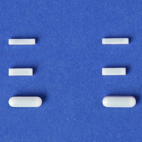 Scienceware 371190635 PTFE Saturn Micro Flea Spinbar Magnetic Stirrer Bar, 6.4mm x 3mm Size