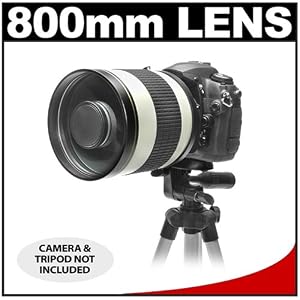 Rokinon 800mm f/8.0 Multi-Coated Mirror Lens for Pentax K20D, K200D, K2000, K10D, K100D Super, K110D & K-7 Digital SLR Cameras