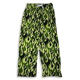 Fun Boxers - Mens Cotton Lounge Pant, Camoflague Print Allover, Black, Green