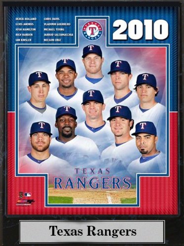 Encore Select 510-BBTX2010 2010 Texas Ranger Team 9X12 Plaque