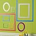 Wallies Wall Decals, Colorful Frames Wall Stickers, Set of 10